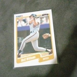 1990 mint condition Matt Williams rookie baseball card
